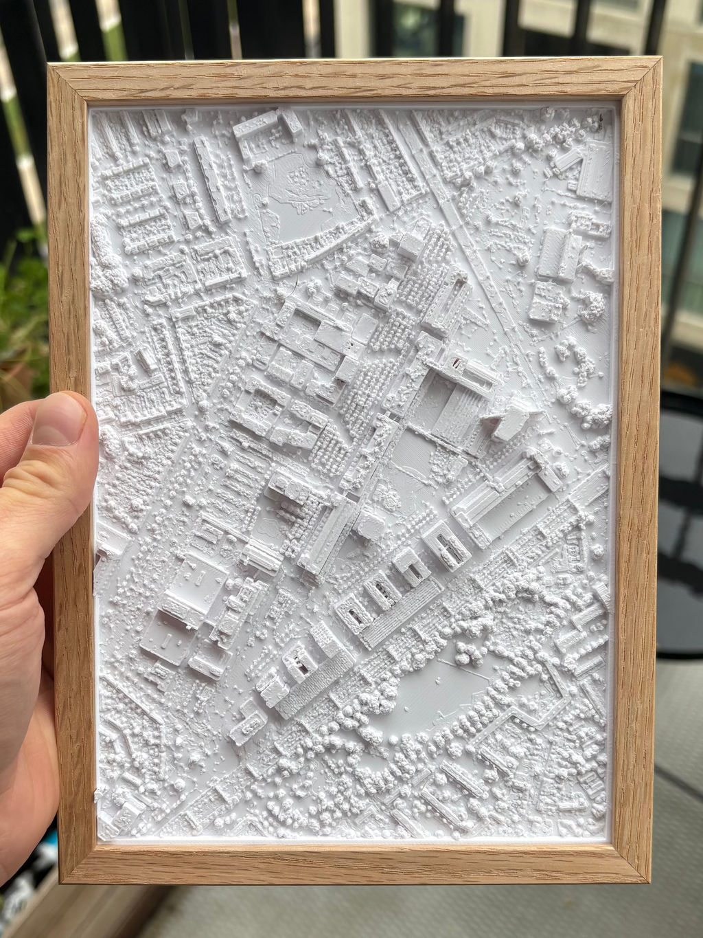 Gepersonaliseerde 3D Stadskaart – Origineel Vaderdagcadeau | Inclusief Lijst