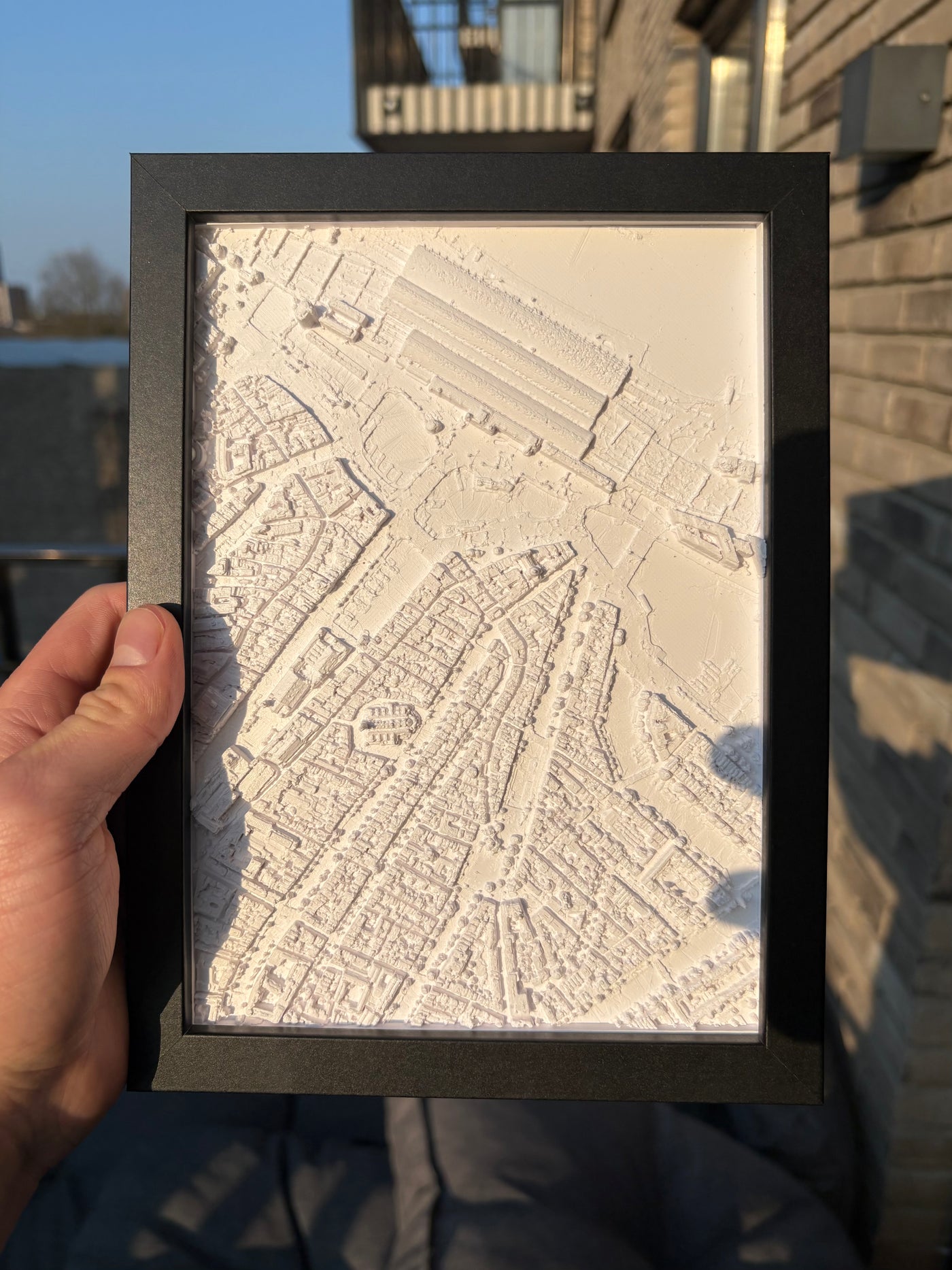 Amsterdam | 3D map with frame